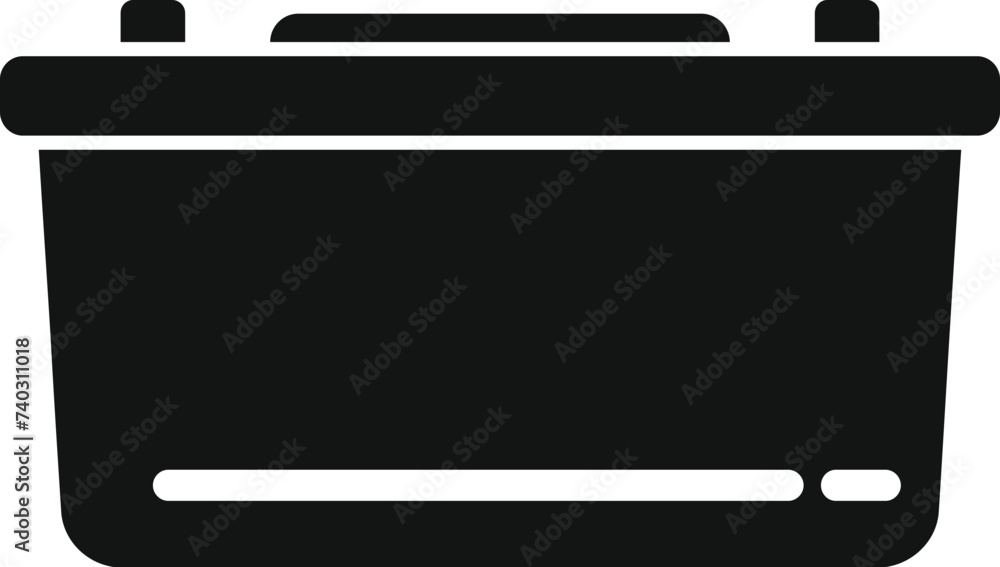 Poster solar panel power battery icon simple vector. fixture cell. power charge array