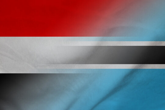 Yemen and Botswana government flag transborder negotiation BWA YEM