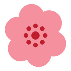 Colored flower icon Vector