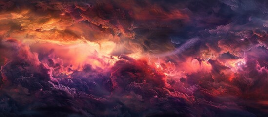 Escape to Reality series. Arrangement of surreal sunset sunrise colors and textures