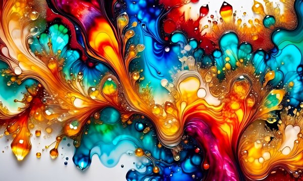 abstract background multicolor, 3d render abstract, colorful abstract illustration, background wallpaper PC