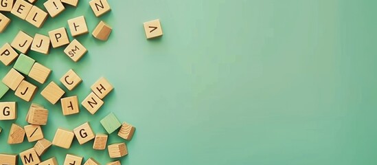 game letters background with copy space