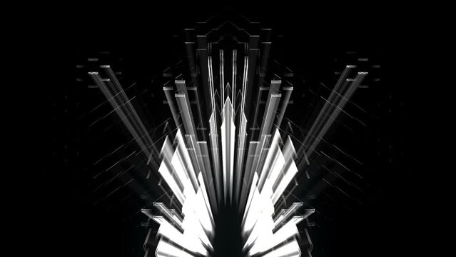 Black Thrones Radial Pattern Motion Background
