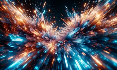 Fototapeta premium abstract background multicolor, 3d render abstract, colorful abstract illustration, background wallpaper PC