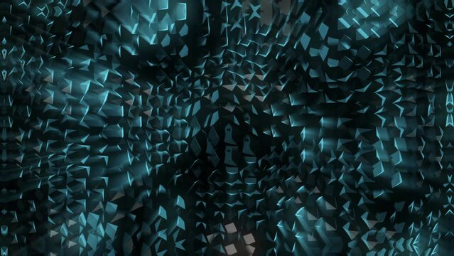 Abstract Metallic Snake Armor Motion Background