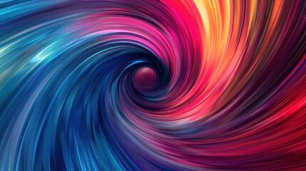 Fototapeta premium Abstract digital vortex dynamic dimensions swirling colors
