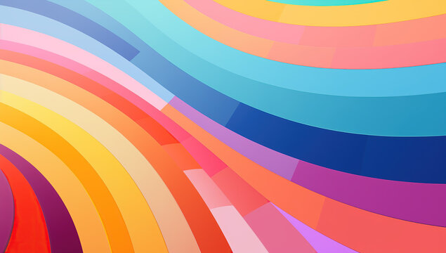 abstract colorful wavy striped background