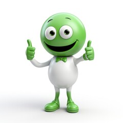  3d man is green tick symbol, signifying completion and success, in a compelling visual representation of achievement and endorsement, a check off character