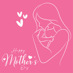 Happy mother day poster Vector