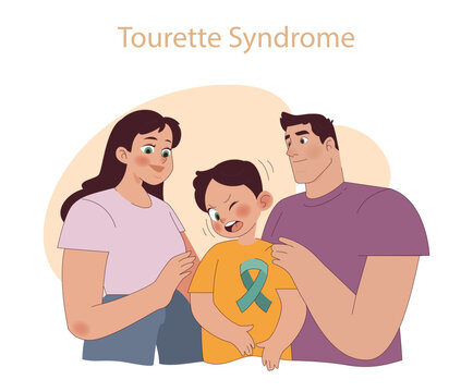 Tourette Syndrome concept.