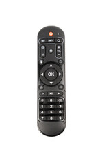Remote control for the TV. The concept of cable TV.