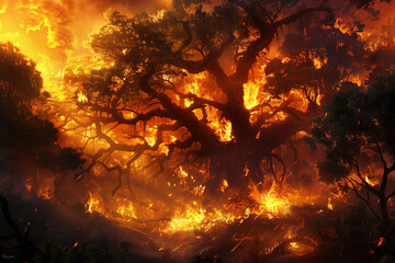 Dance of Destruction: Raging Forest Inferno