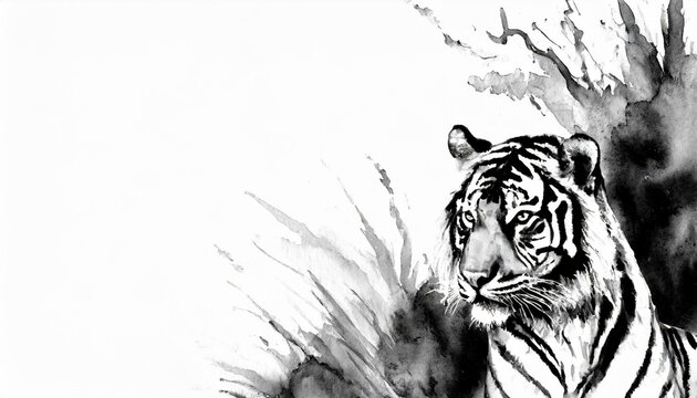 tiger head vector background
