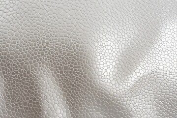 Detailed White Leather Texture Close-Up, Dark and Silver Background Detail