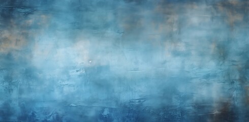 Old Blue Wall Pattern, Traces of Oldness, Empty Space, Surface Texture
