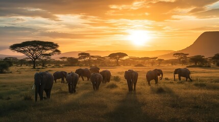 Tanzania safari. Generative AI