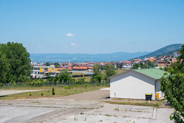 Fototapeta na wymiar Buildings in city of Prizren in Kosovo
