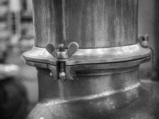 valve at copper distillery still
