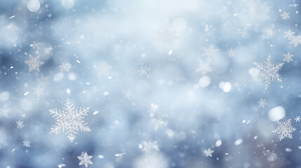 Fototapeta na wymiar Illustration of falling snowflake in winter wallpaper background