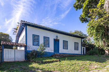 prédio histórico no distrito de Cocais, na cidade de Barão de Cocais, Estado de Minas Gerais,...