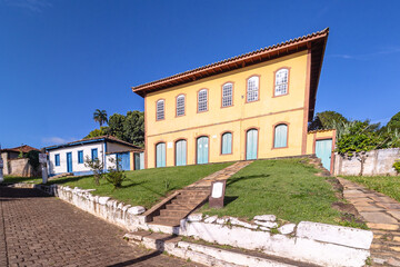 Fototapeta na wymiar prédio histórico no distrito de Cocais, na cidade de Barão de Cocais, Estado de Minas Gerais, Brasil