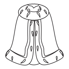 Royal cap outline icon Vector
