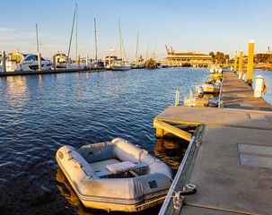 The Fernandina Harbor Marina on The Amelia River, Fernandina City, Amelia Island, Florida, USA