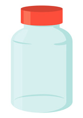 サプリメント_空の瓶　ガラス瓶