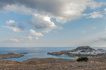 View of Lindos, Greece