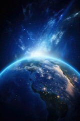 Fototapeta na wymiar View of Earth from space