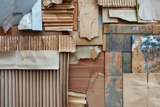 Rugged artistic scrapbook covers made of different materials