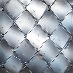 silver diamond plate metal sheet, top view