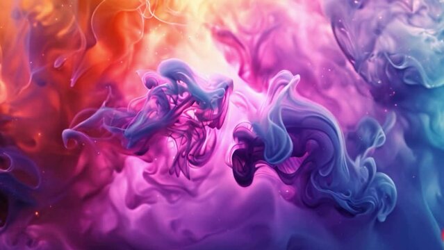 fluid motion of colors