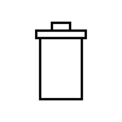 Trash icon vector. trash can icon. delete icon vector. garbage