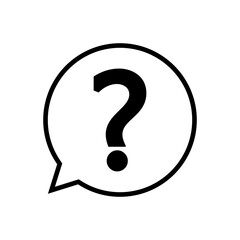 Question icon vector. question mark icon vector.