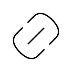 Link icon vector. Hyperlink chain symbol.