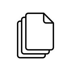 Document icon vector. Paper icon. File Icon