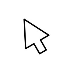 Click icon vector. pointer arrow icon. cursor icon vector