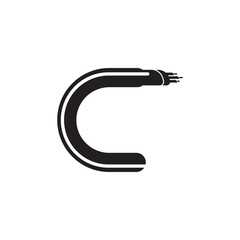 fiber optic cable icon. vector illustration symbol design