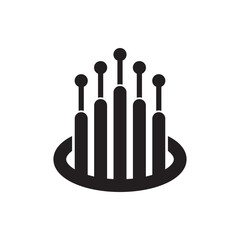 fiber optic cable icon. vector illustration symbol design