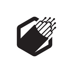 fiber optic cable icon. vector illustration symbol design