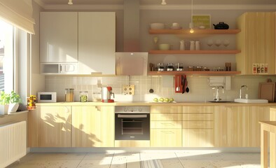 Modern Kitchen Interior Design with Simple Elegance