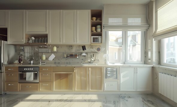 Kitchen Interior in a Captivating Interior Design Concept