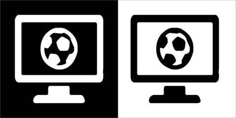 Illustration vector graphics of soccer icon