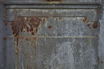 close up ancient weathered wrought metal  ornaments 