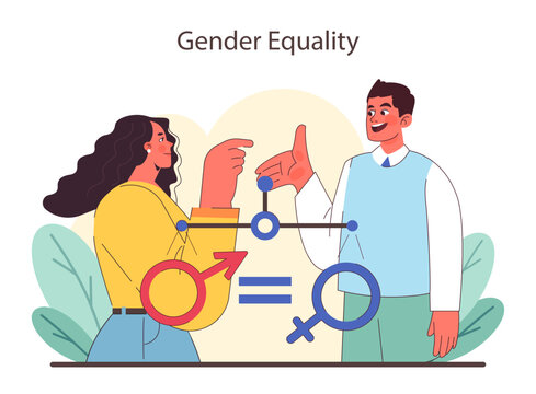 Advocating for balance in gender roles. A visual dialogue on equality.