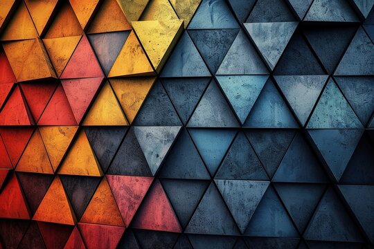 A digital geometric design, high quality, high definition wallpaper