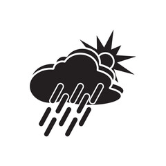 Rain cloud symbol icon design,vector illustration