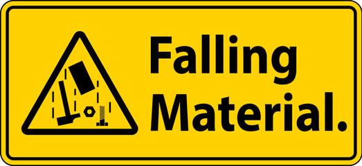 Obraz premium Caution Sign, Falling Material