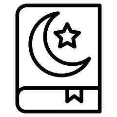 Quran icon vector. Trendy quran icon from religion isolated on white background. Vector illustration can be used for web and mobile graphic design, logo